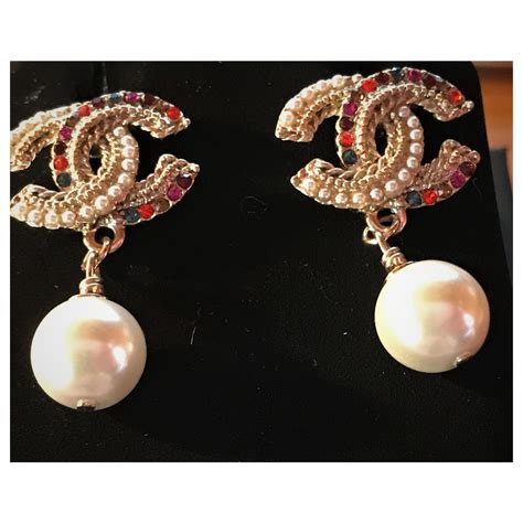 boucles d'oreilles imitation chanel